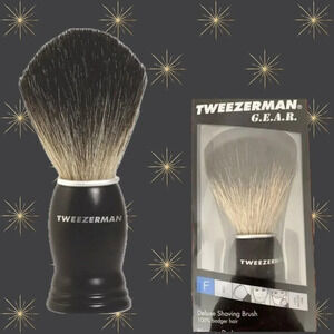 Tweezerman Guys G.E.A.R. Deluxe 100% Soft Badger Hair Shaving Brush